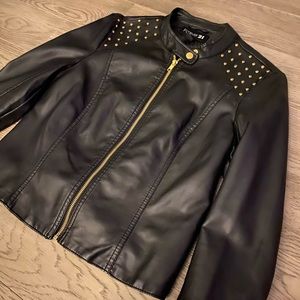 Faux leather jacket